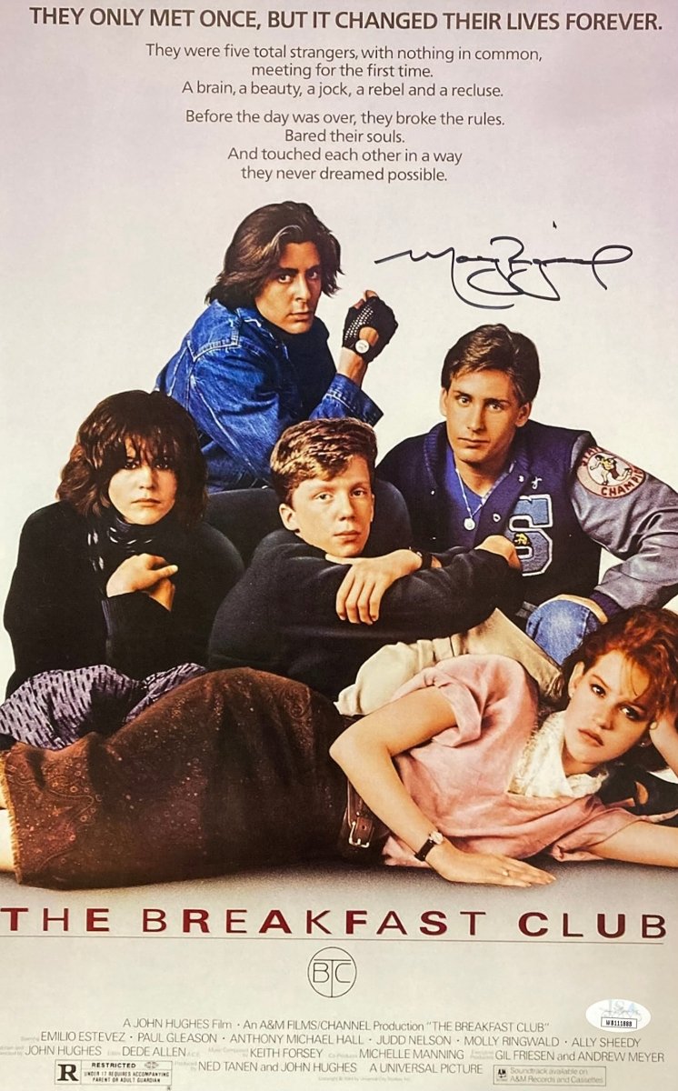 Molly Ringwald Top Signed 11x17 The Breakfast Club Movie Poster Photo JSA ITP - Sports Integrity