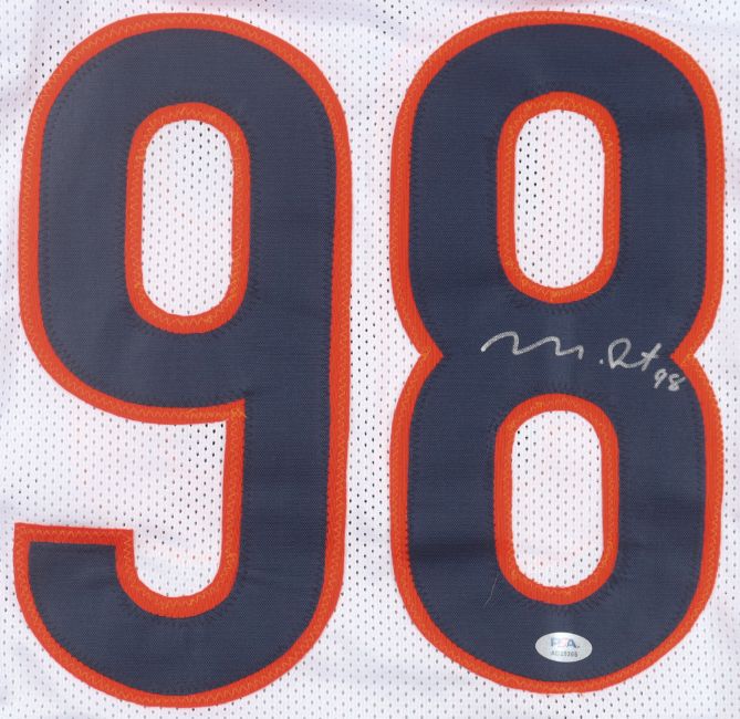 Montez Sweat Chicago Signed White Football Jersey PSA/DNA Hologram