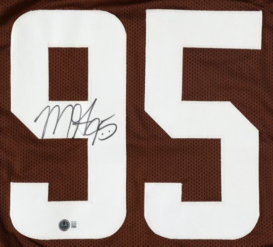 Myles Garrett Cleveland Signed Brown Football Jersey BAS