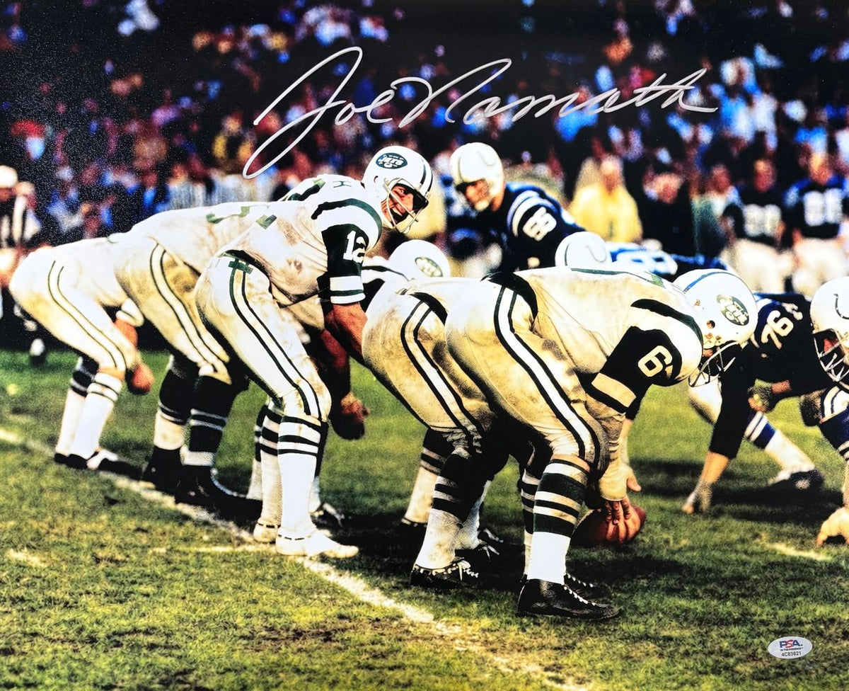 Joe Namath Signed 16x20 New York Jets Photo PSA/DNA