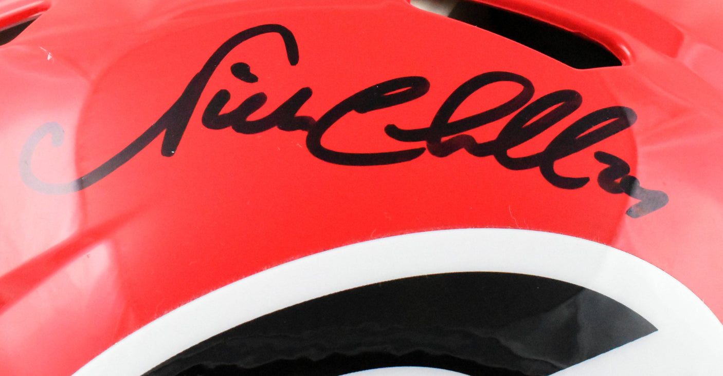 Nick Chubb Autographed Georgia F/S Speed Authentic Helmet - Beckett W Hologram