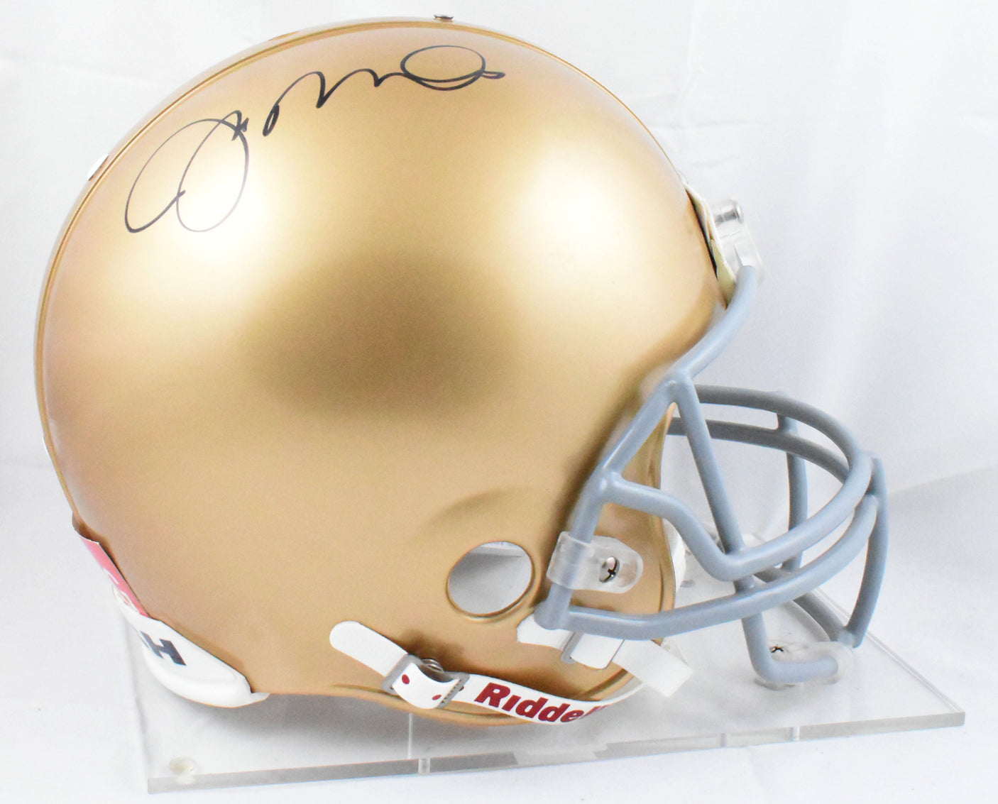 Joe Montana Autographed Notre Dame F/S Authentic Helmet - JSA W *Black
