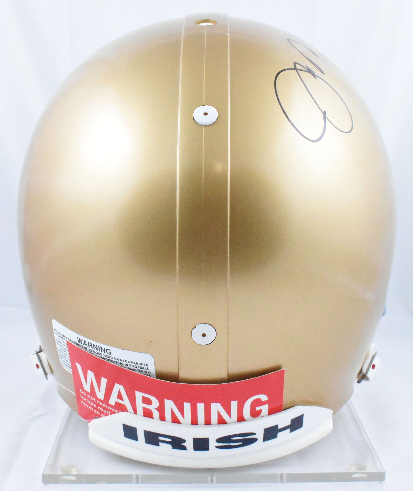 Joe Montana Autographed Notre Dame F/S Authentic Helmet - JSA W *Black