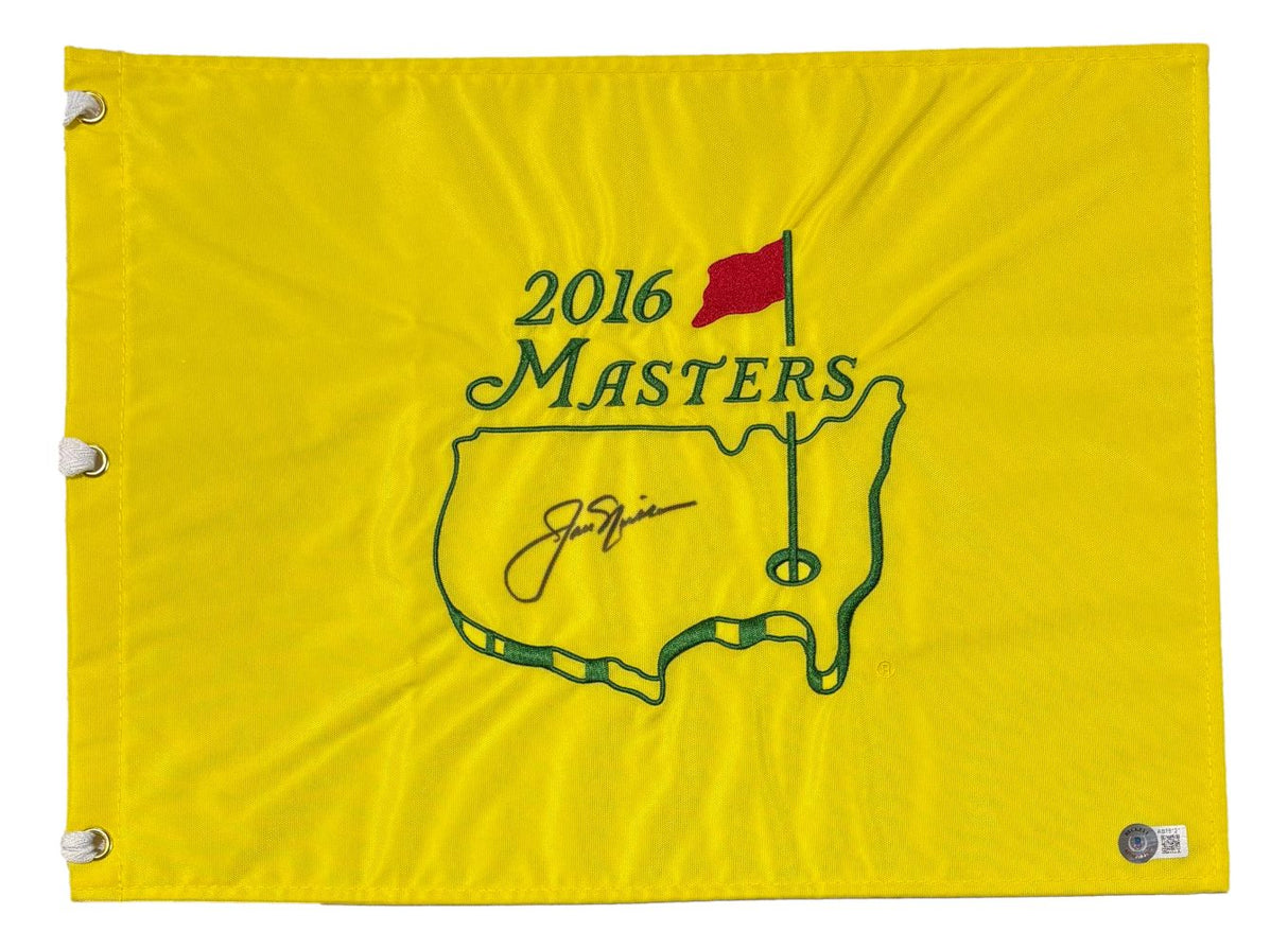 Jack Nicklaus Signed 2016 Masters Golf Flag BAS