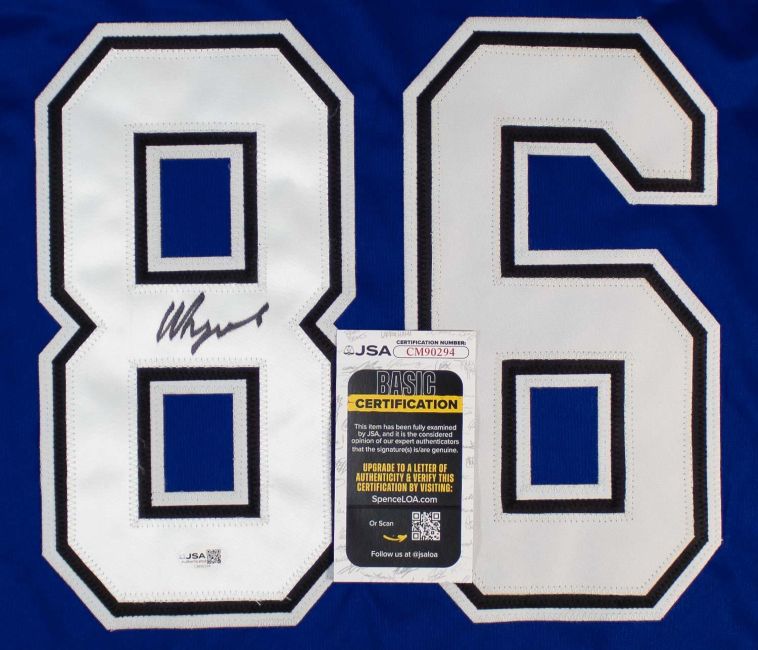 Nikita Kucherov Tampa Bay Signed Blue Hockey Jersey JSA