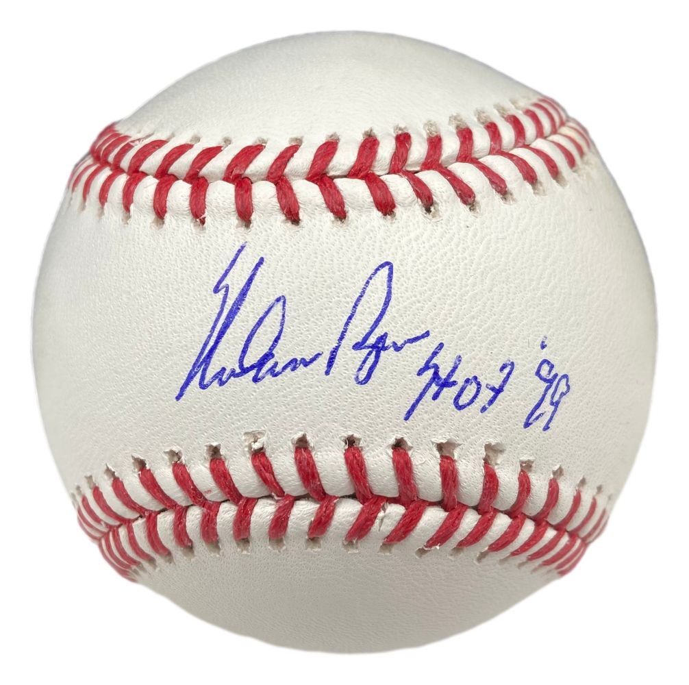 Nolan Ryan Texas Rangers Signed Rawlings Official MLB Baseball HOF 99 PSA/DNA