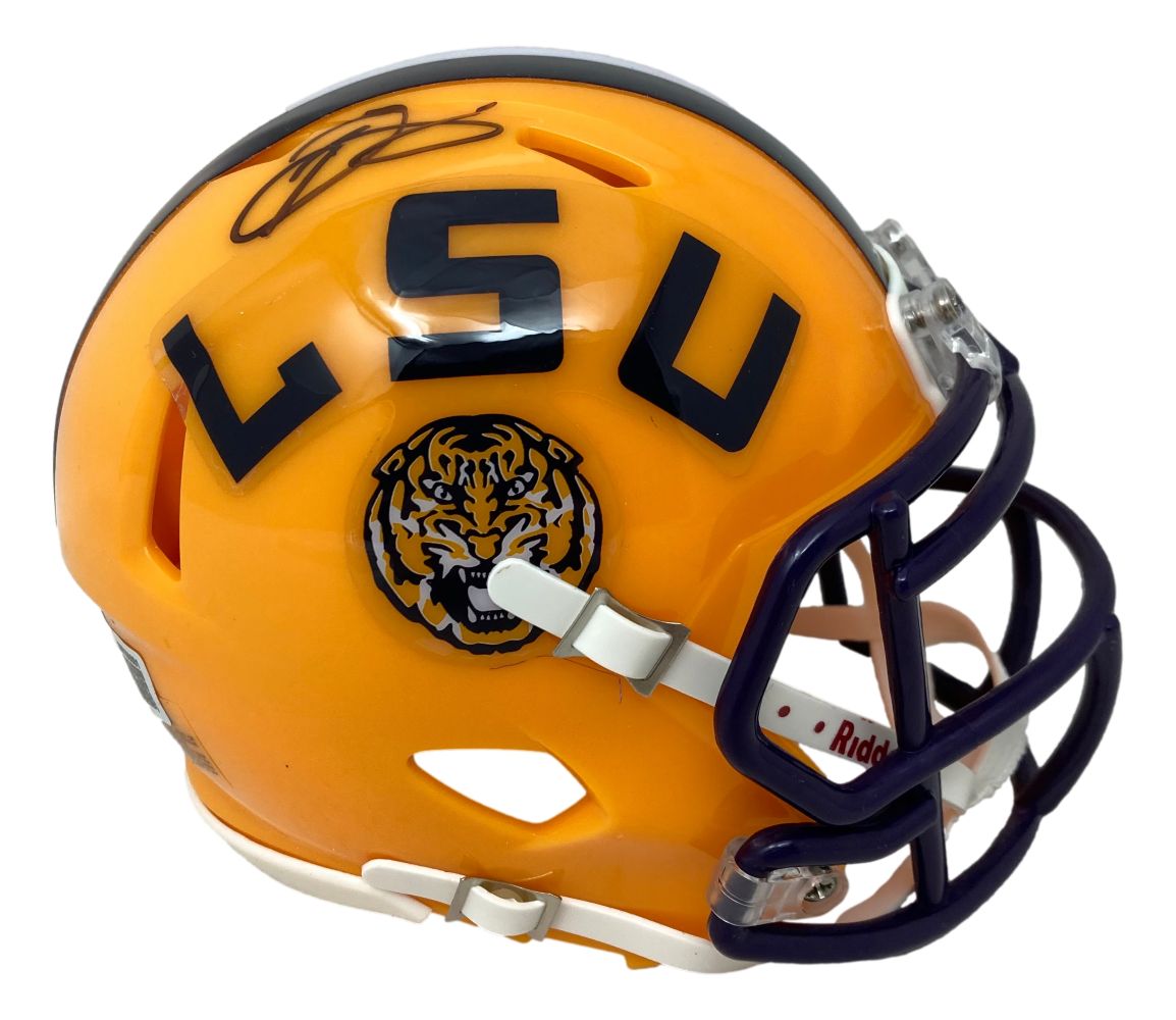 Odell Beckham Jr Signed LSU Tigers Mini Speed Helmet BAS