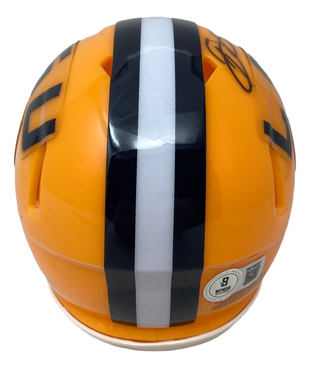 Odell Beckham Jr Signed LSU Tigers Mini Speed Helmet BAS