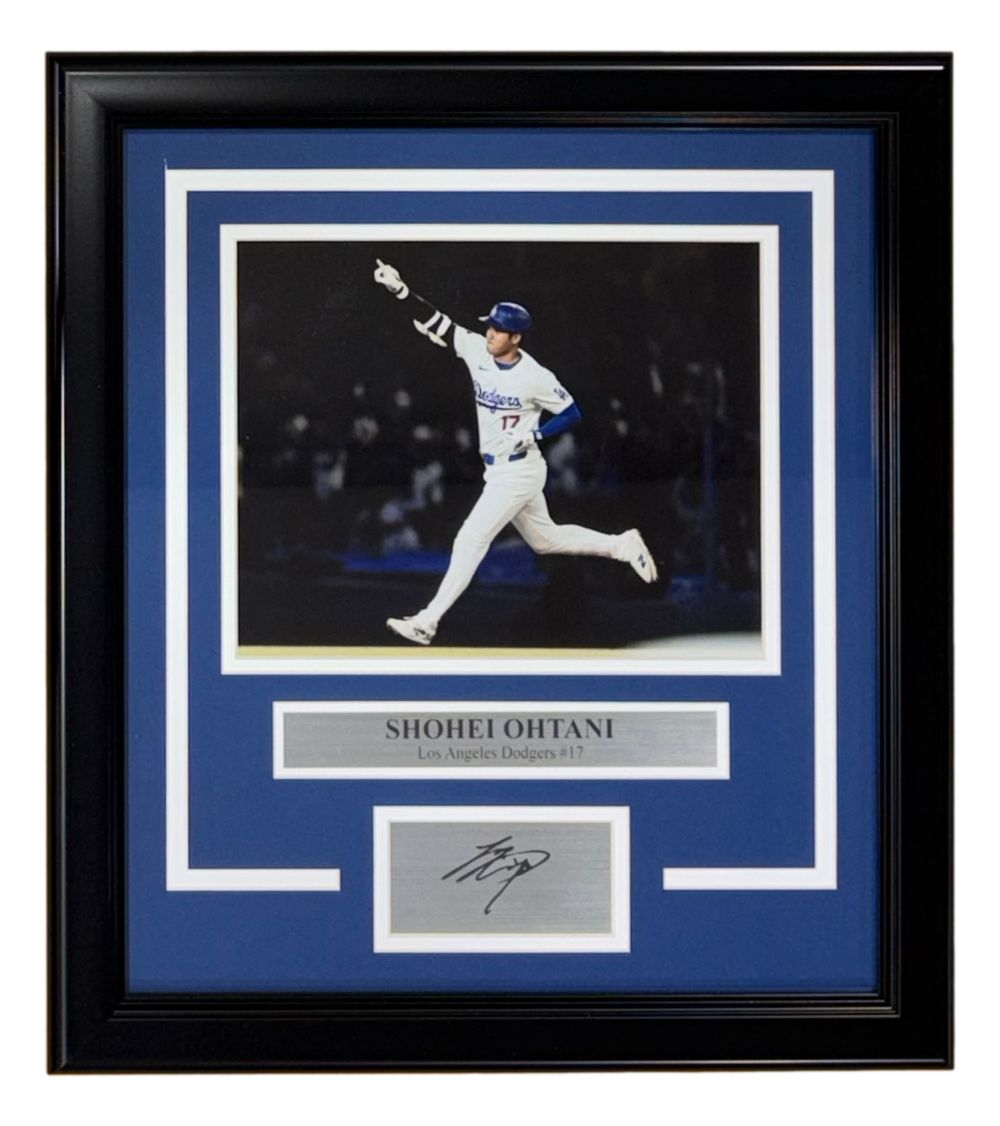 Shohei Ohtani Framed Los Angeles Dodgers 8x10 Photo w/ Laser Signature