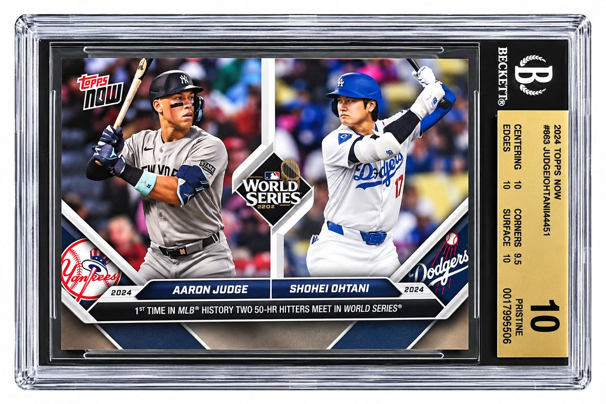 2024 Topps Now #863 Shohei Ohtani Aaron Judge 24 World Series Card BAS 10