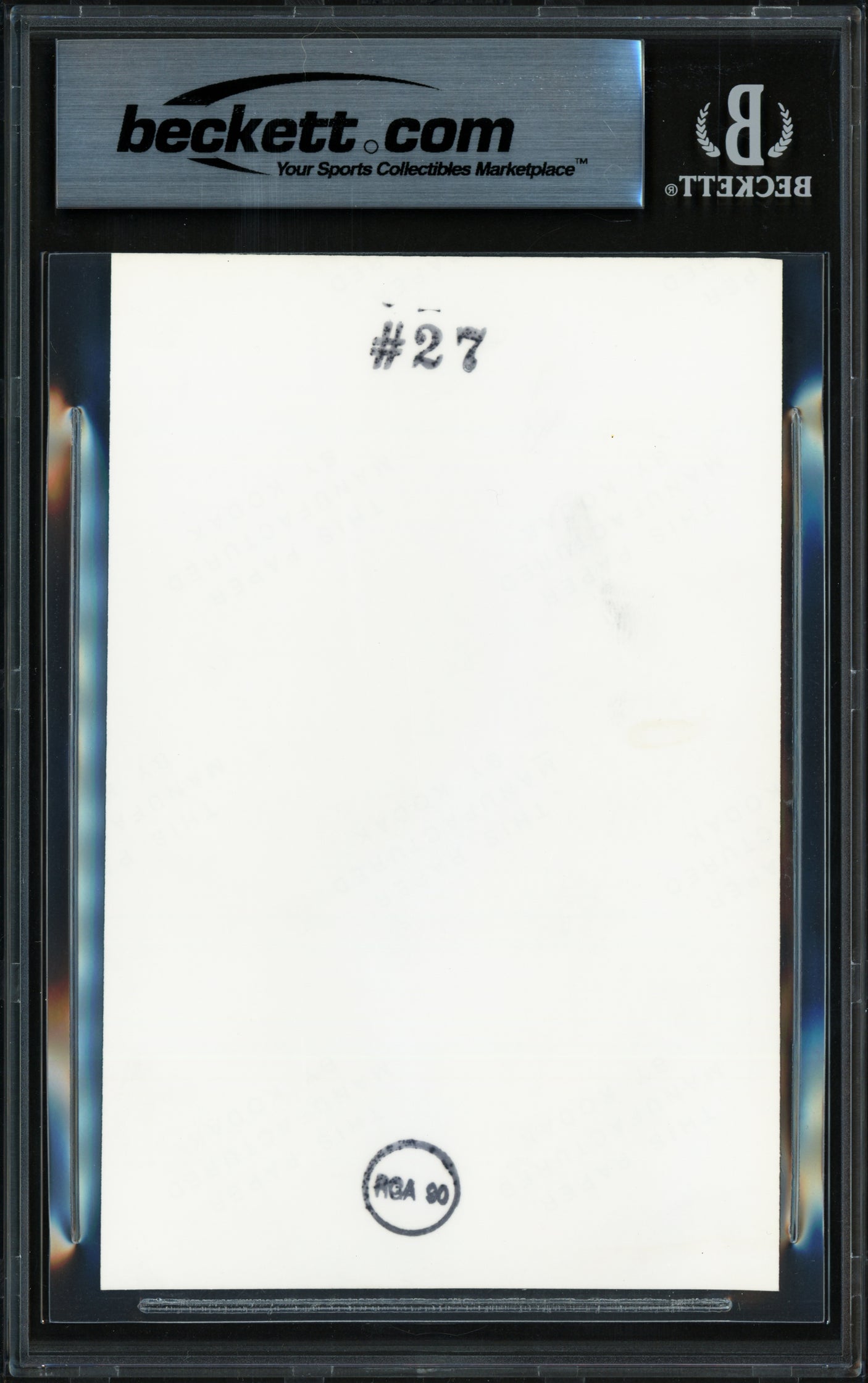 Bart Starr Autographed Radnor Graphic Art Card Green Bay Packers Beckett BAS #18281410