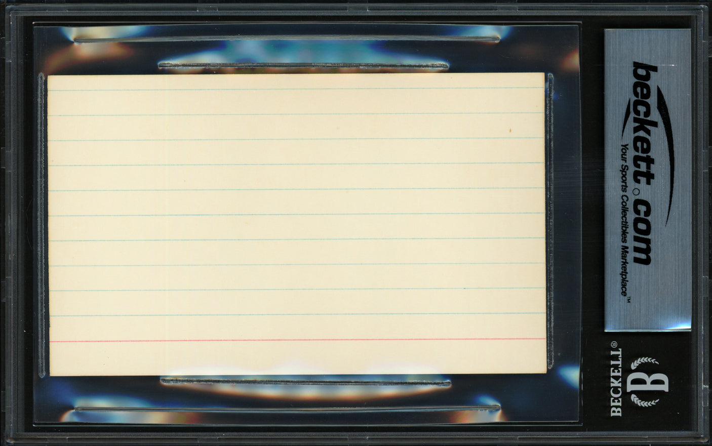 Nellie Fox Autographed 3x5 Index Card Chicago White Sox Beckett BAS #18281383