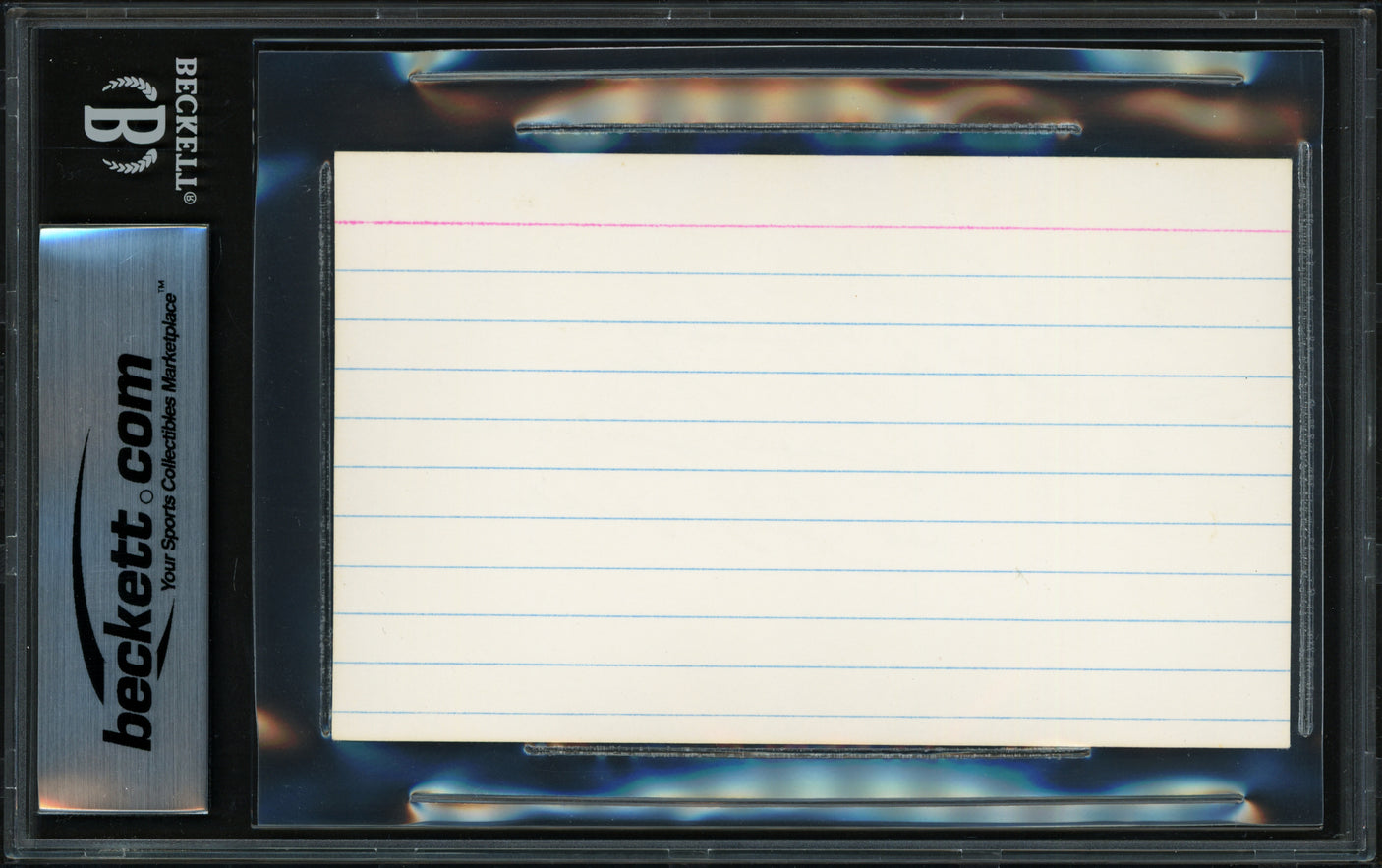 Jesse Owens Autographed 3x5 Index Card 1936 Olympics "Hi Sandy My Best Always 36 Olympics" Beckett BAS #18281351