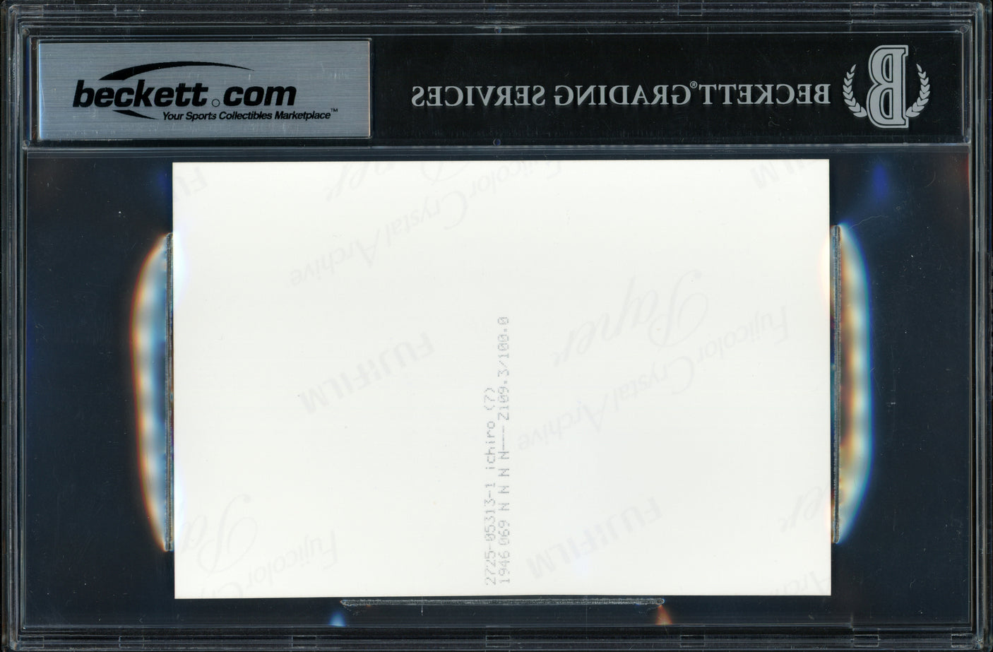 Ichiro Suzuki Autographed 4x6 Photo Seattle Mariners Beckett BAS #18281745