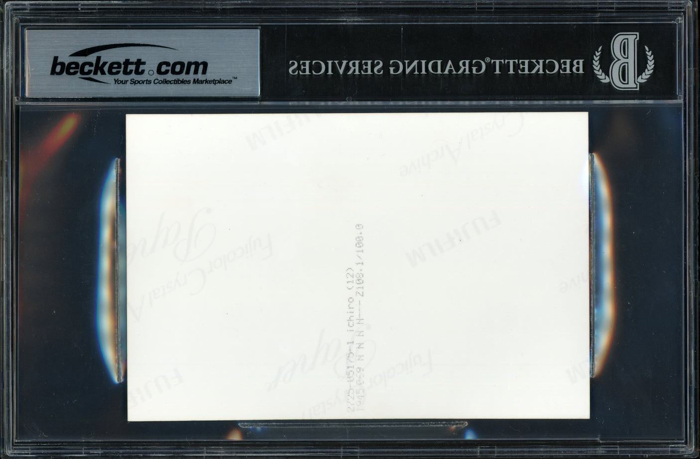 Ichiro Suzuki Autographed 4x6 Photo Seattle Mariners Beckett BAS #18281738