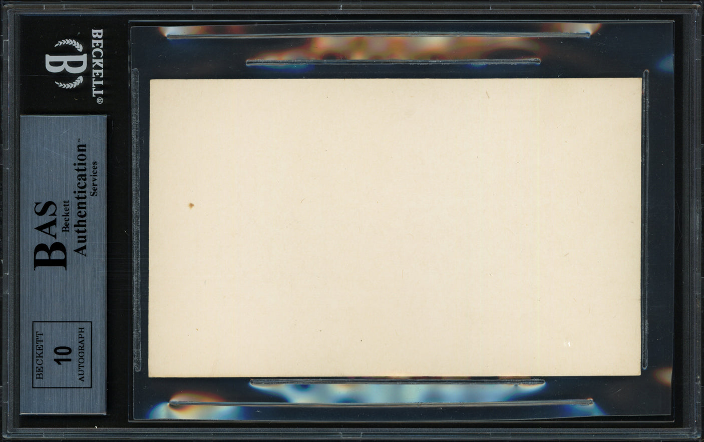 Jim Bottomley Autographed 3x5 Index Card St. Louis Cardinals Auto Grade Gem Mint 10 Beckett BAS #13264804