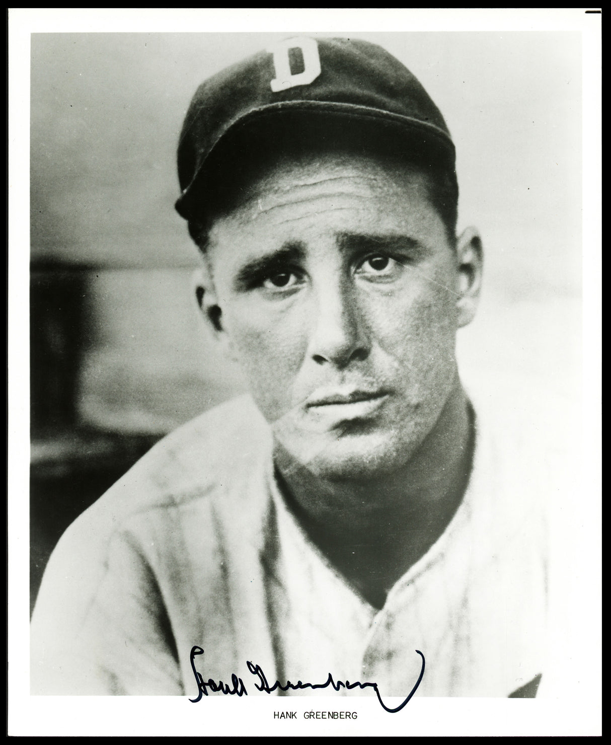 Hank Greenberg Autographed 8x10 Photo Detroit Tigers Beckett BAS #AE33044