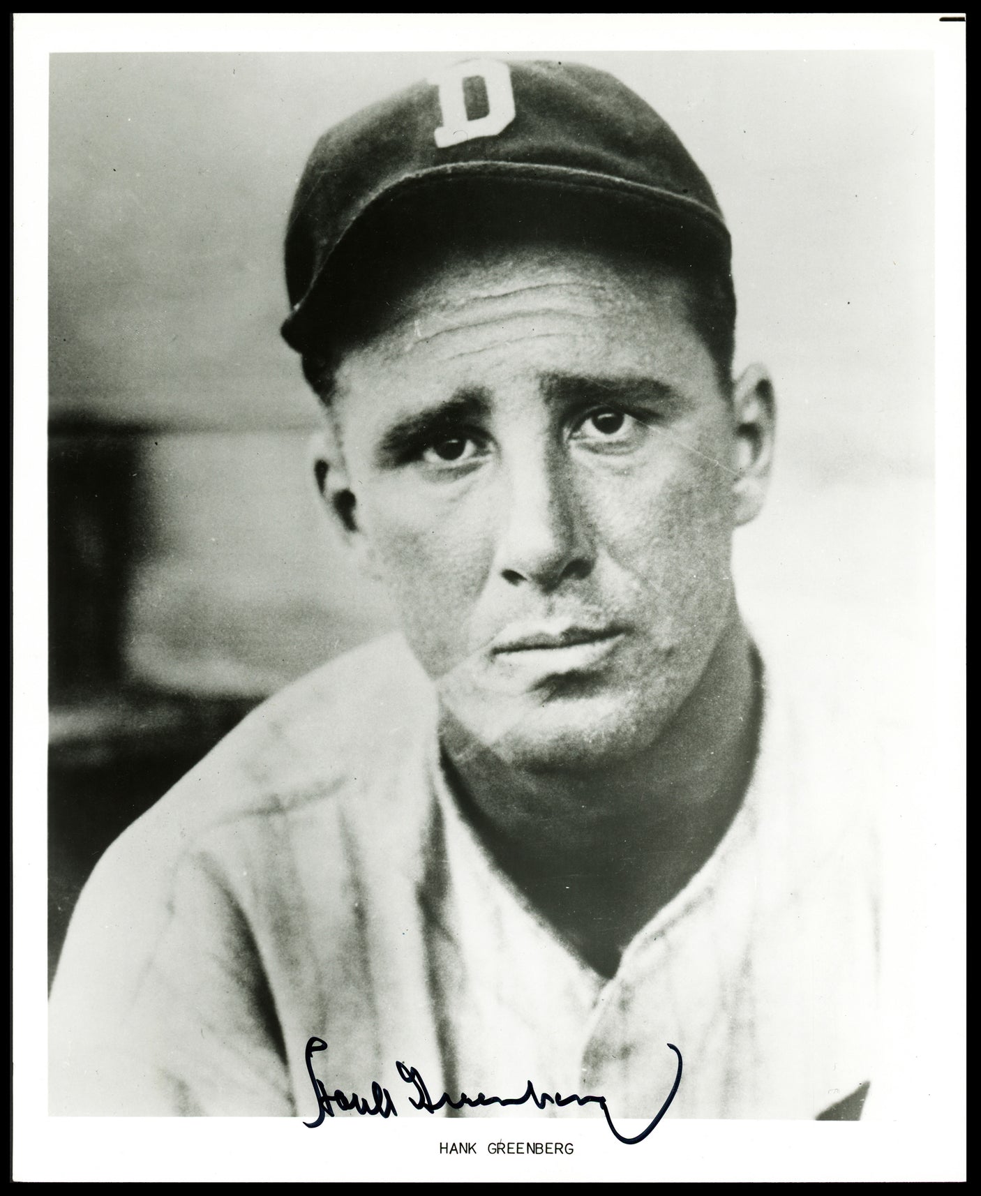 Hank Greenberg Autographed 8x10 Photo Detroit Tigers Beckett BAS #AE33044