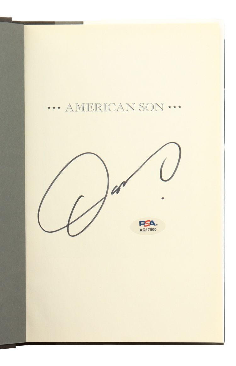 Oscar De La Hoya Signed American Son Hardcover Book PSA/DNA