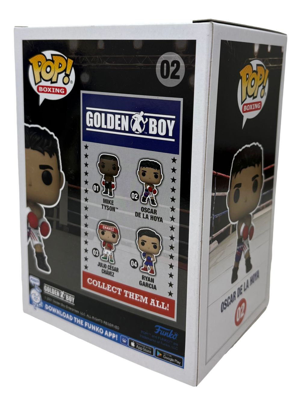 Oscar De La Hoya Signed Golden Boy Funko Pop #02 BAS