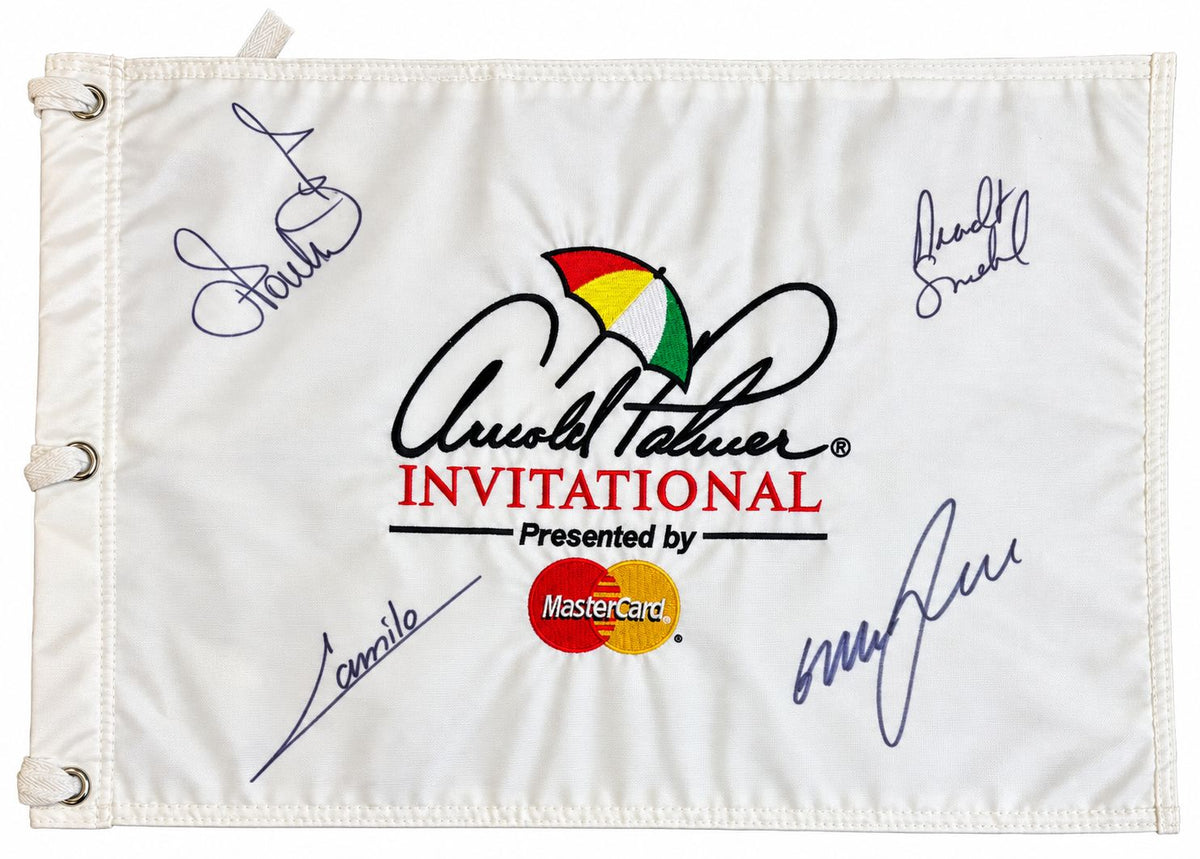 Arnold Palmer Invitational Multi-Signed Golf Flag Poulter McDowell & More BAS
