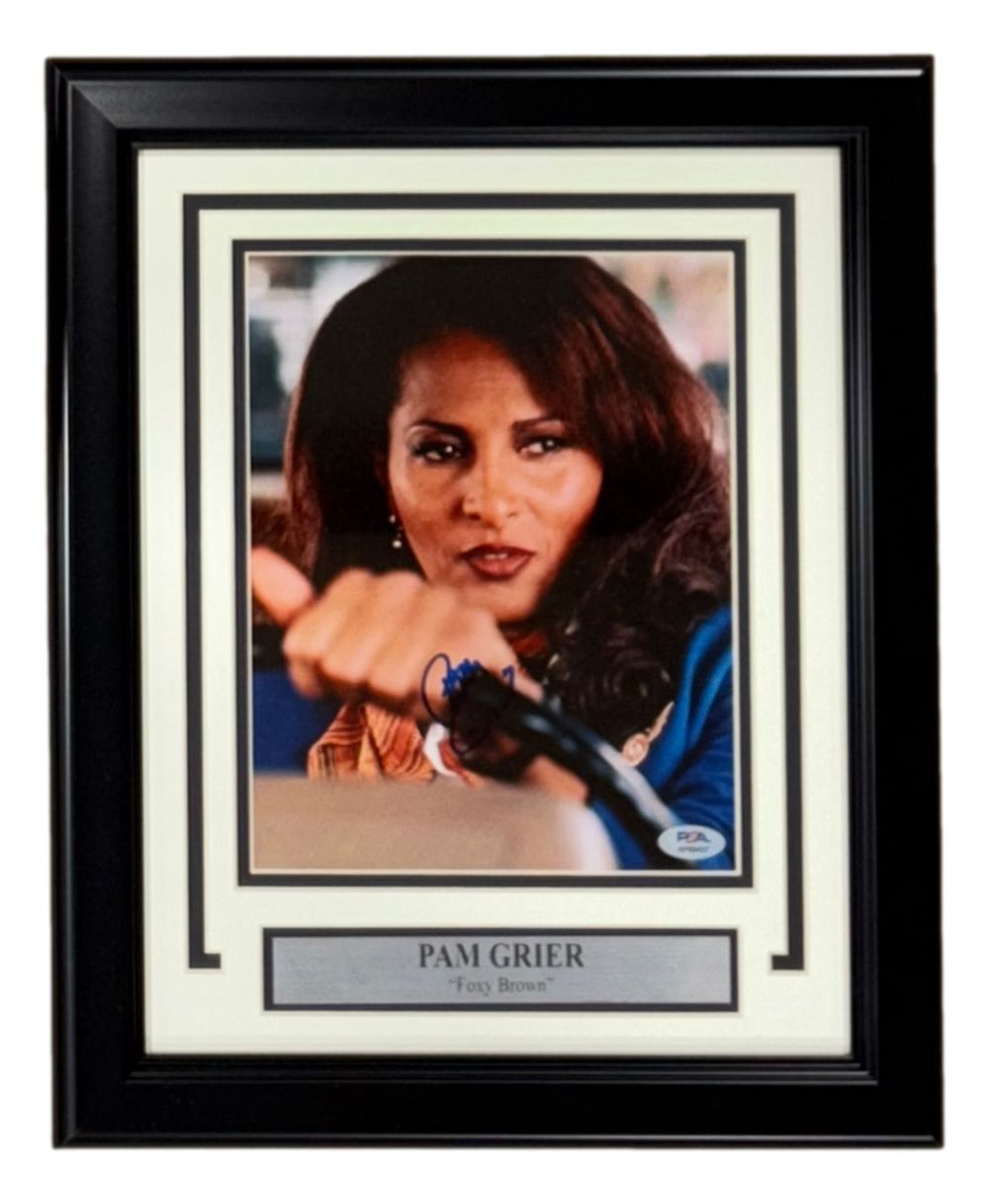 Pam Grier Signed Framed 8x10 Photo PSA/DNA Hologram