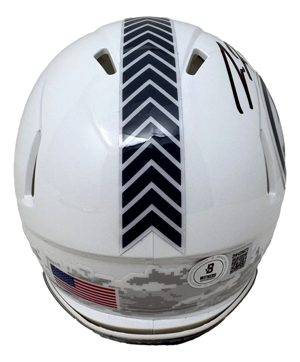 Pat Freiermuth Signed Pittsburgh Steelers Salute To Service Mini Helmet BAS