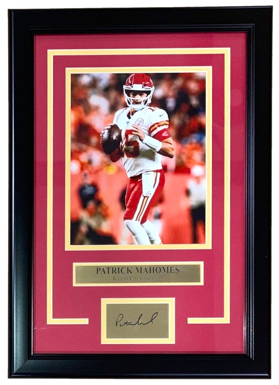 Patrick Mahomes Framed 8x10 Kansas City Chiefs Photo w/ Laser Engraved Signature