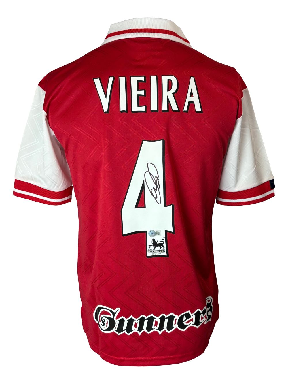 Patrick Vieira Signed Arsenal Nike Soccer Jersey BAS