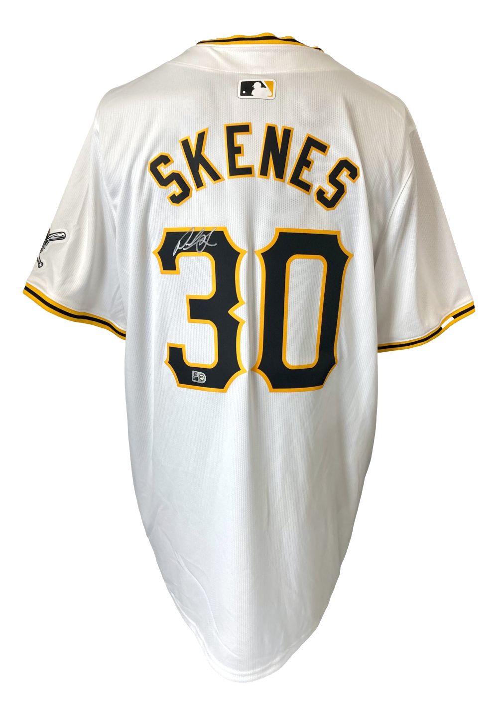 Paul Skenes Signed Pittsburgh Pirates White Nike Replica Jersey MLB Hologram