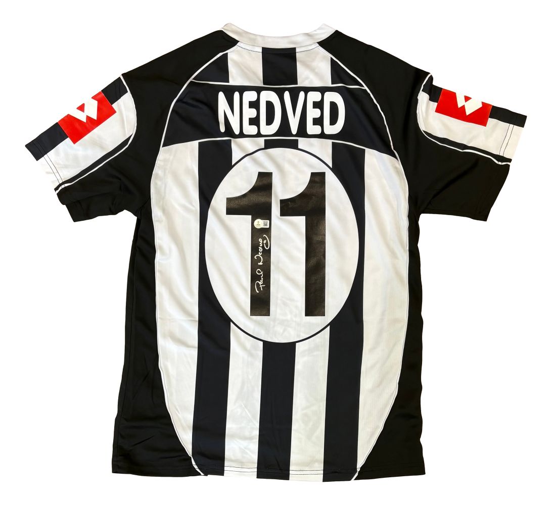 Pavel Nedved Signed Juventus Umbro Soccer Jersey BAS