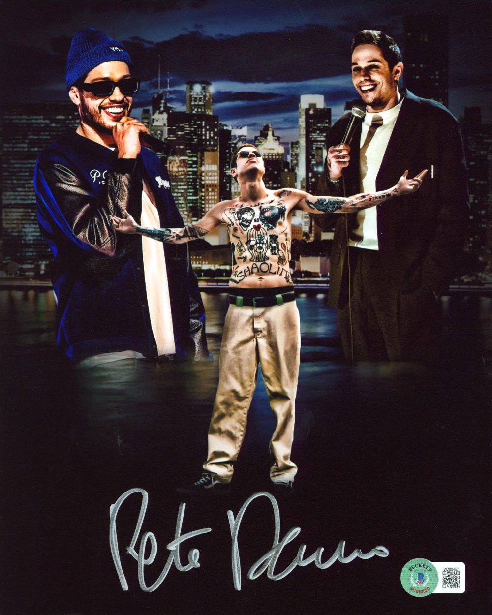 Pete Davidson Signed 8x10 Saturday Night Live Collage Photo BAS