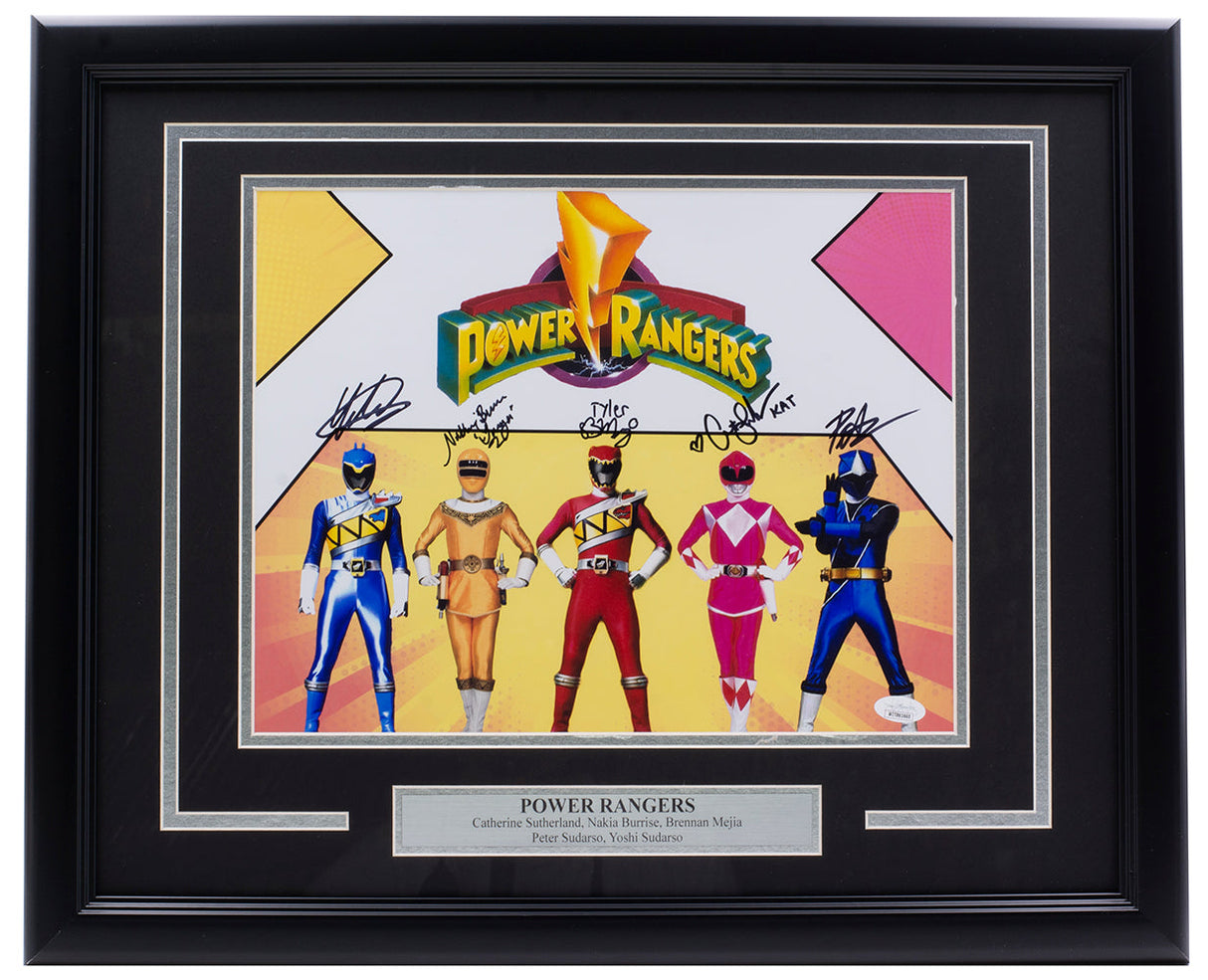 Power Rangers Multi Signed 5x Signatures Framed 11x14 Photo Inscribed JSA ITP