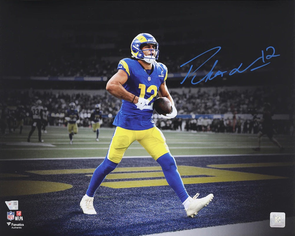 Puka Nacua Signed 16x20 Los Angeles Rams Spotlight Photo Fanatics