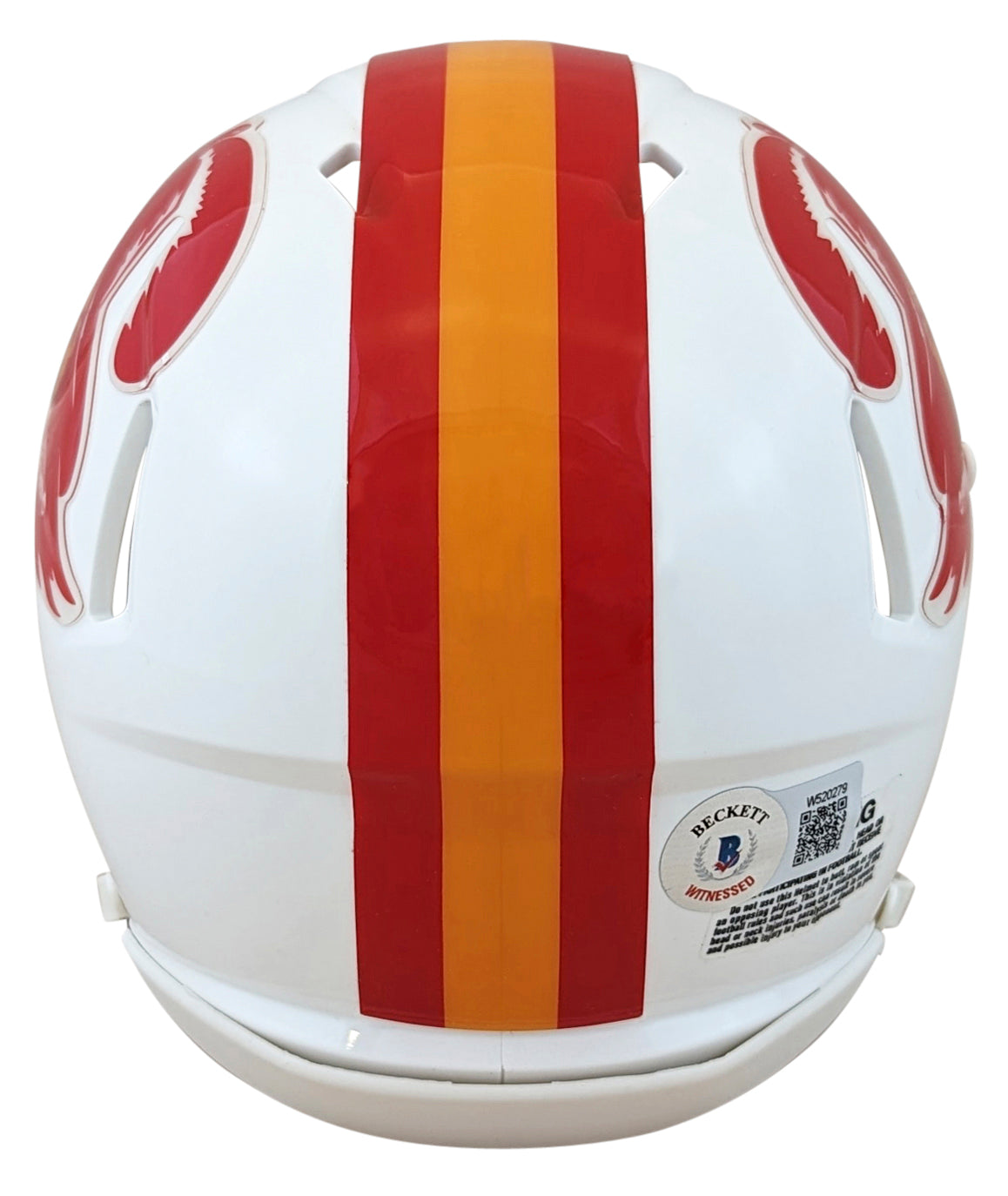 Bucs Mike Alstott "A-Train" Signed 1976-96 TB Speed Mini Helmet W/ Case BAS Wit