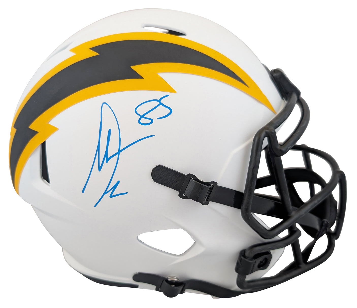 Chargers Antonio Gates Signed Lunar Full Size Speed Rep Helmet W/ Case BAS Wit