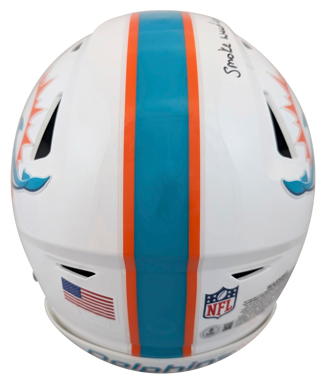 Dolphins Ricky Williams "2x Insc" Signed Speed Flex Full Size Helmet BAS Witness