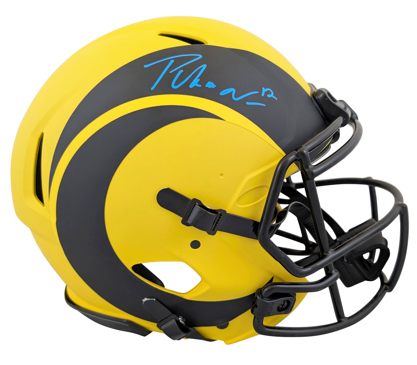 Rams Puka Nacua Authentic Signed Rave Full Size Speed Proline Helmet Fanatics