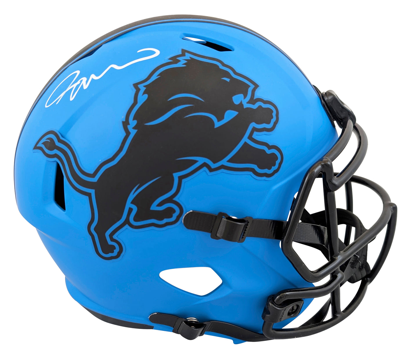 Lions Jameson Williams Signed Rave Full Size Speed Rep Helmet BAS Witnessed