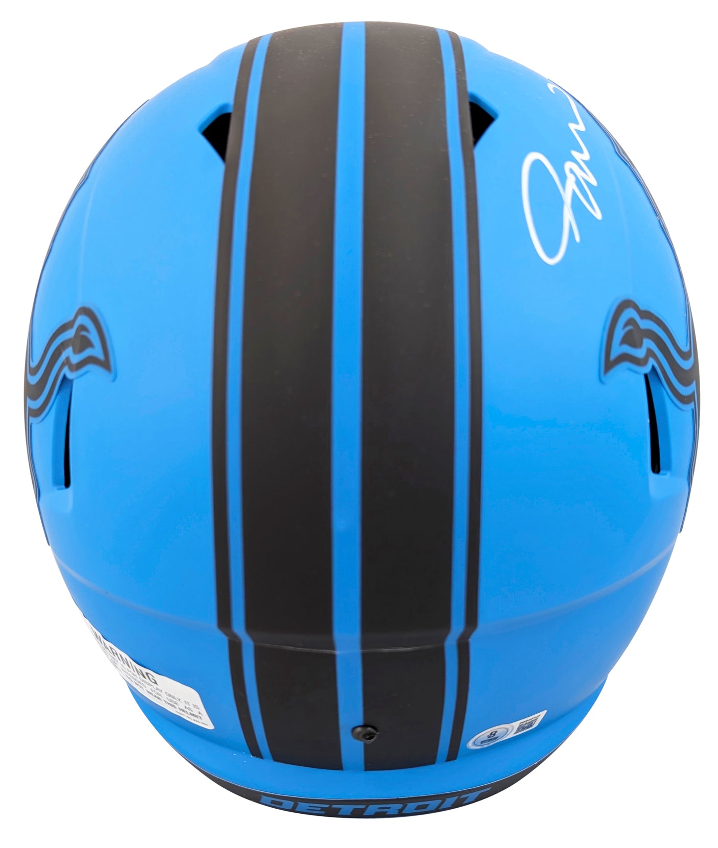 Lions Jameson Williams Signed Rave Full Size Speed Rep Helmet BAS Witnessed