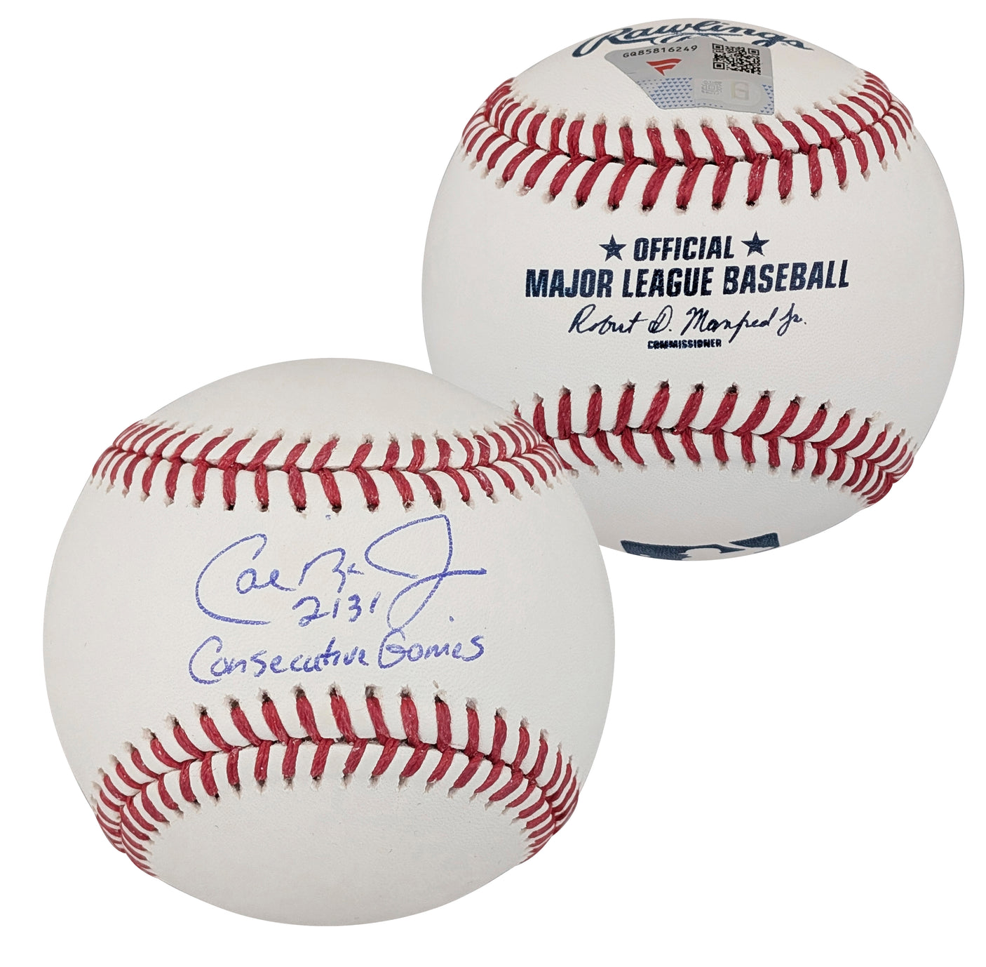 Orioles Cal Ripken Jr. "2131 Consecutive Games" Signed Oml Baseball Fanatics
