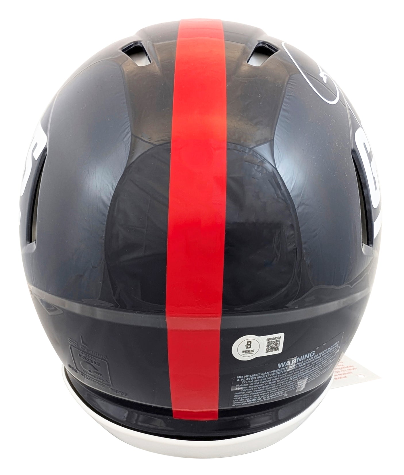 Giants (2) Taylor & Simms Signed 1981-99 TB Full Size Speed Proline Helmet BAS W