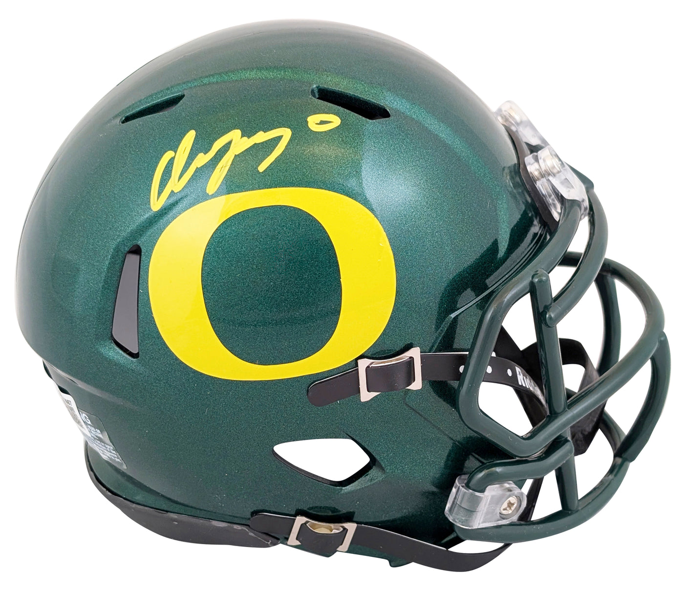Oregon Christian Gonzalez Authentic Signed Speed Mini Helmet BAS Witnessed