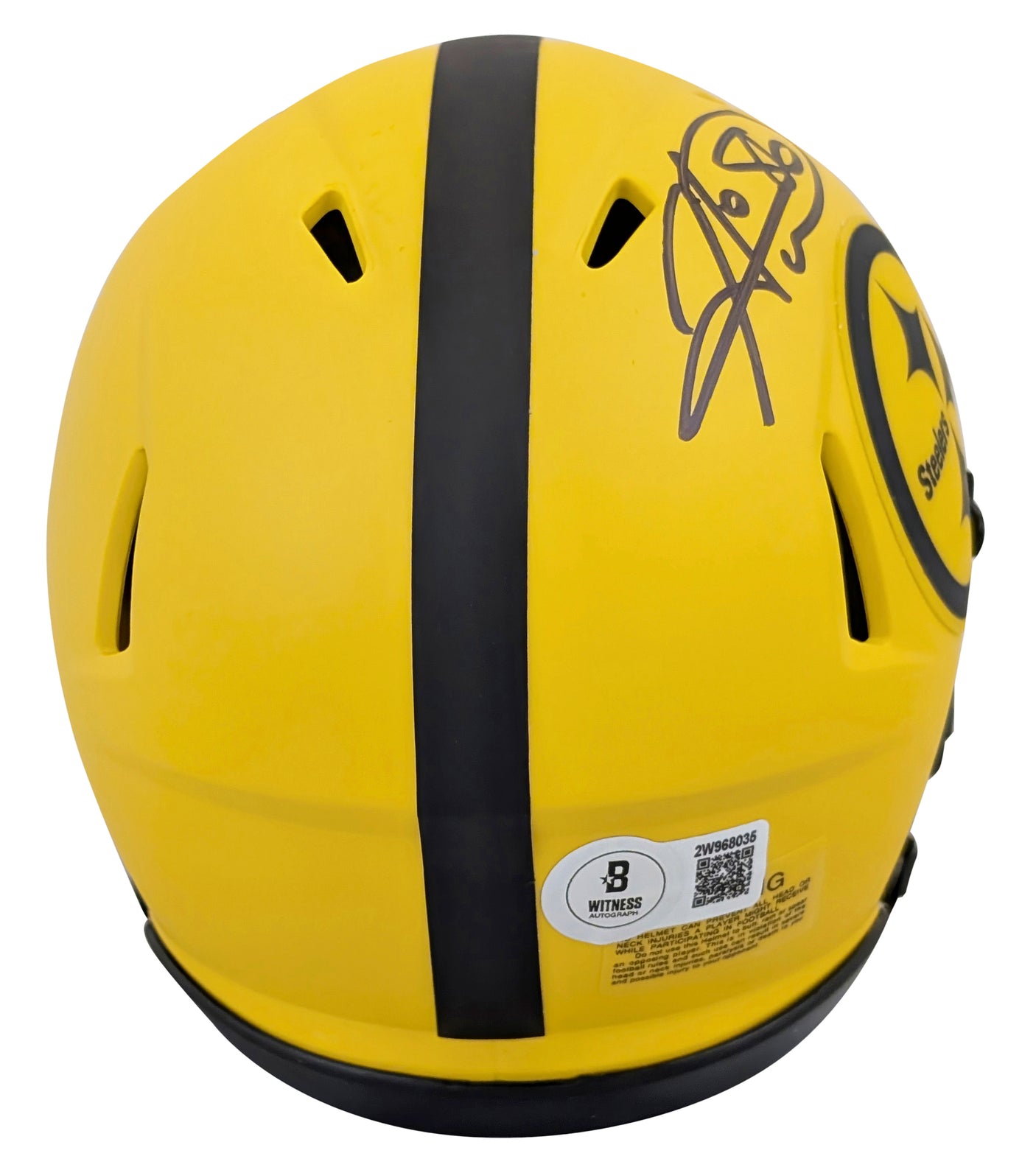 Steelers Hines Ward Authentic Signed Rave Speed Mini Helmet BAS Witnessed