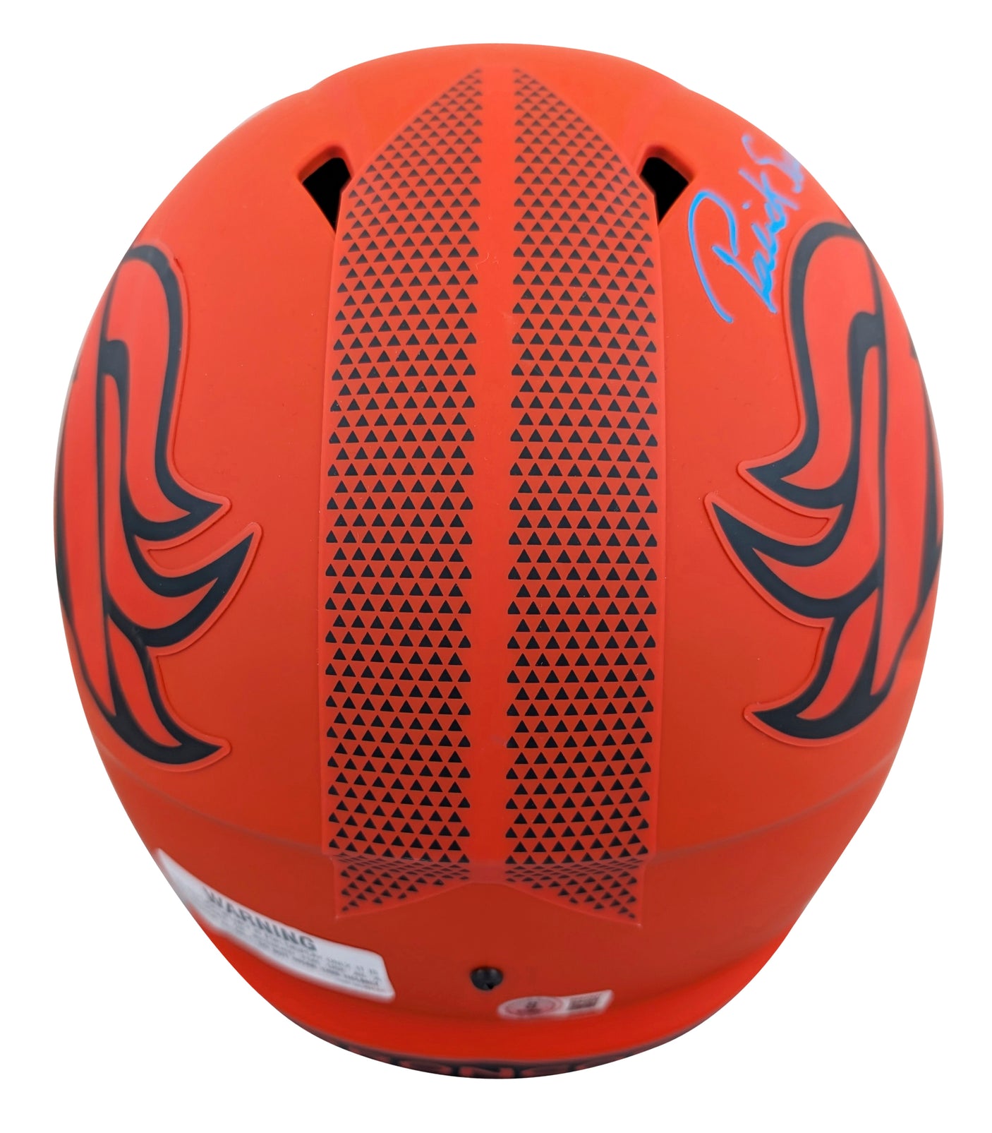 Broncos Patrick Surtain II "2024 DPOY" Signed Rave F/S Speed Rep Helmet BAS Wit