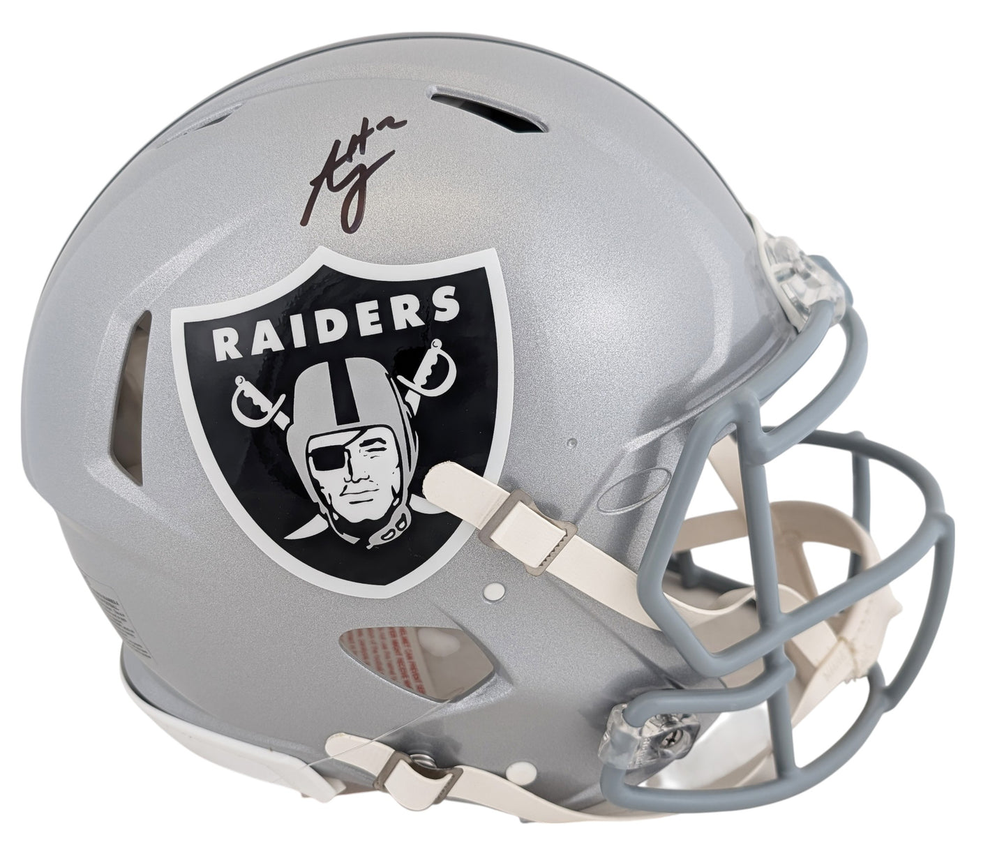 Raiders Ashton Jeanty Signed Full Size Speed Proline Helmet W/ Case BAS Witness