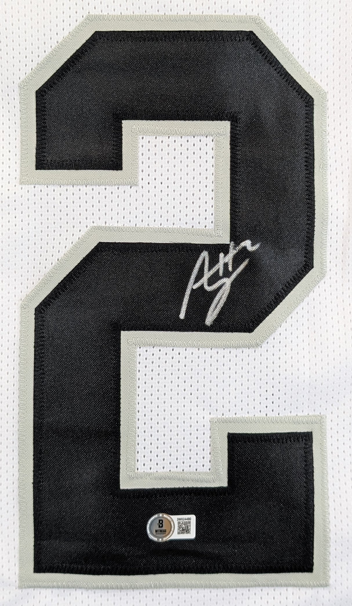 Ashton Jeanty Authentic Signed White Pro Style Jersey Autographed BAS Witnessed