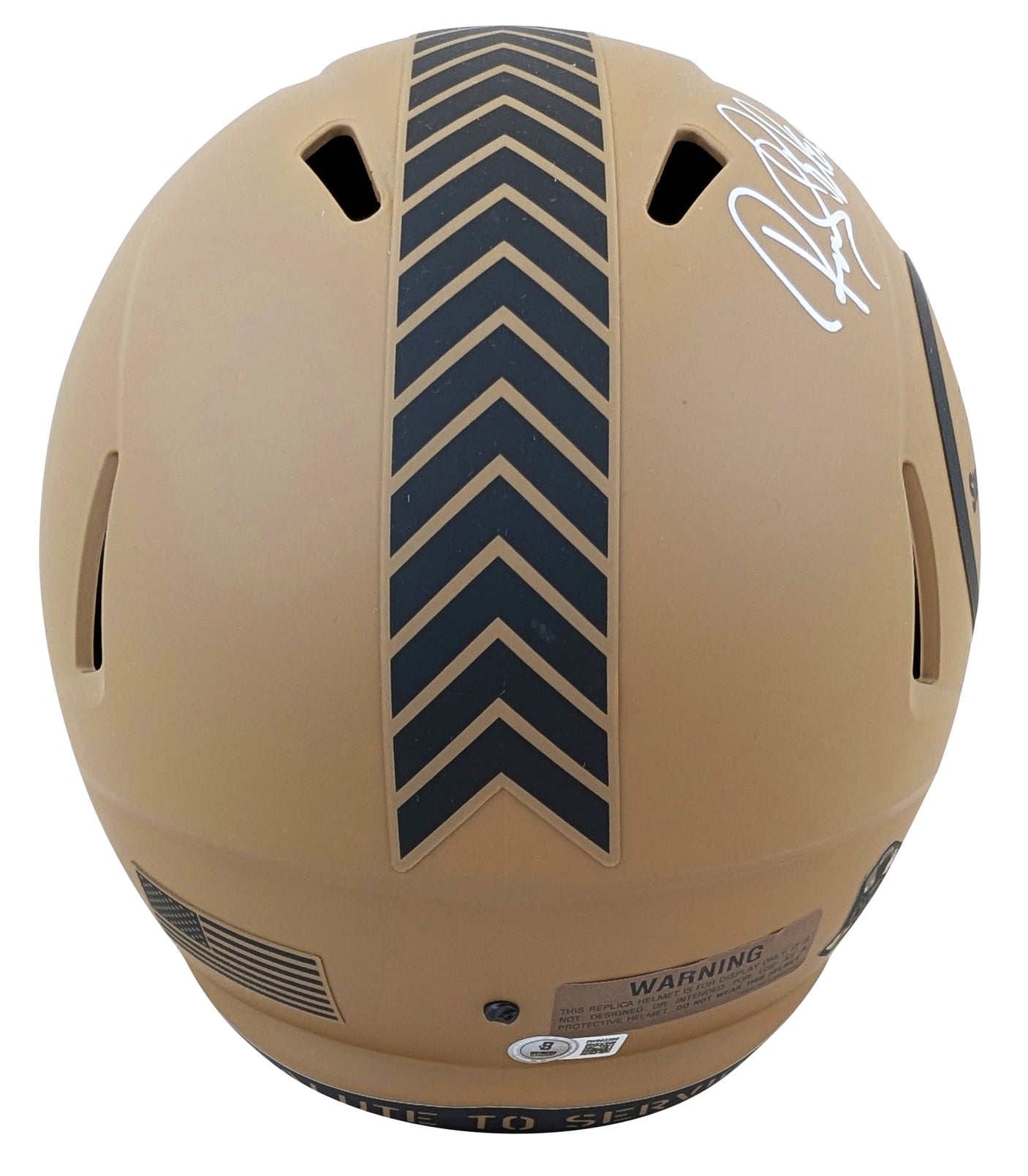 Steelers Rocky Bleier "3x Insc" Signed STS II F/S Rep Helmet W/ Case BAS Witness