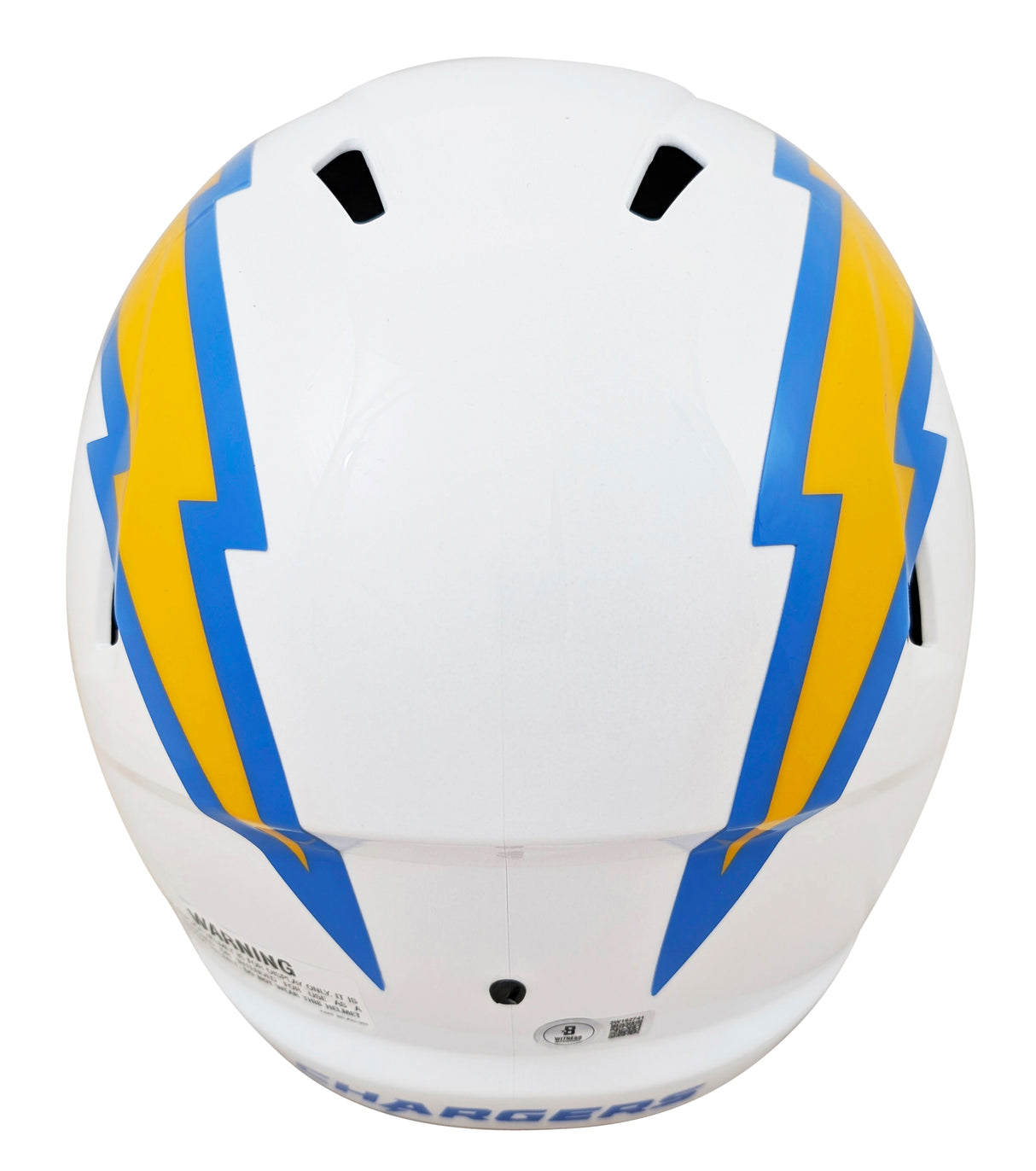 Chargers Omarion Hampton Signed Full Size Speed Rep Helmet BAS Witnessed