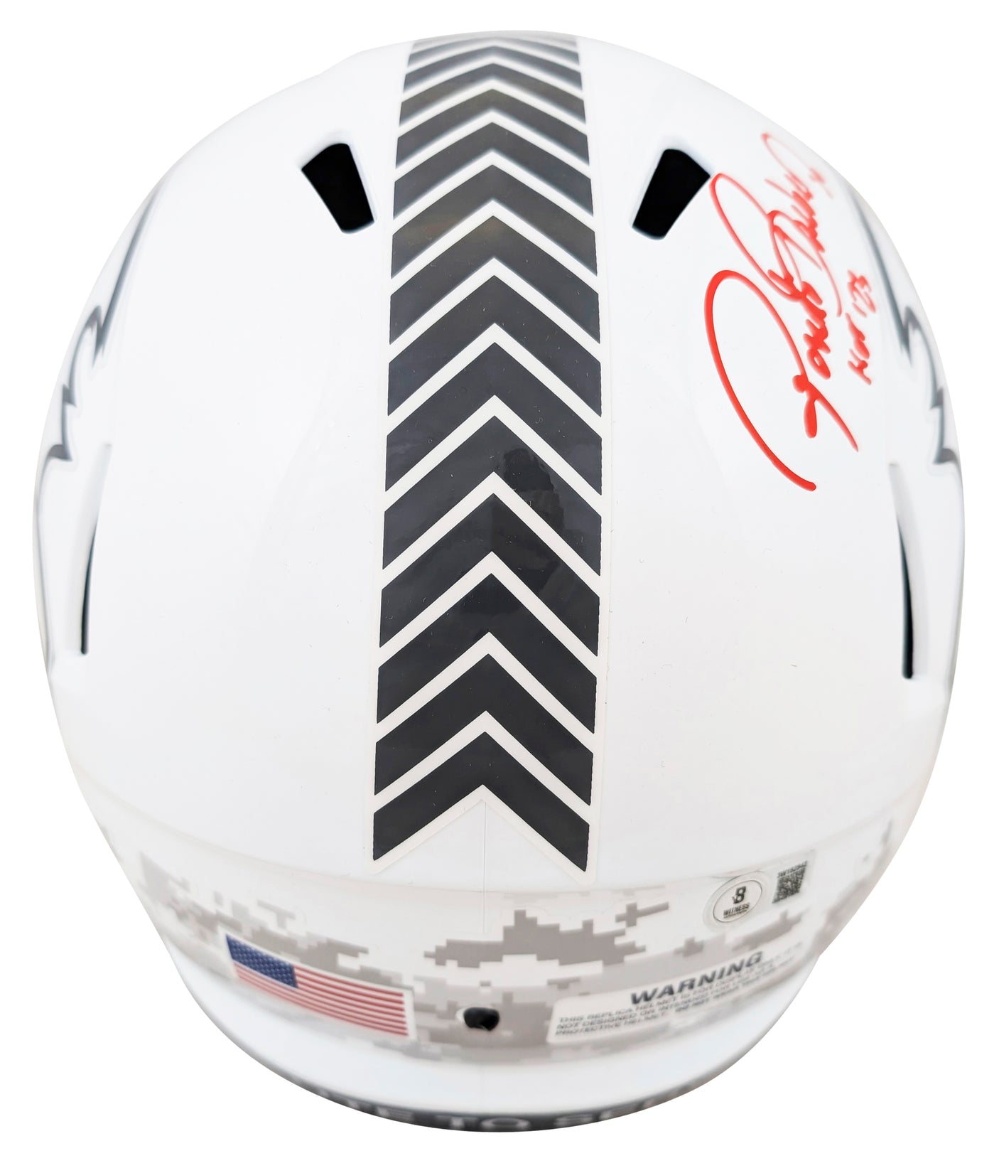 Buccaneers Ronde Barber "HOF 23" Signed STS III F/S Speed Rep Helmet BAS Wit